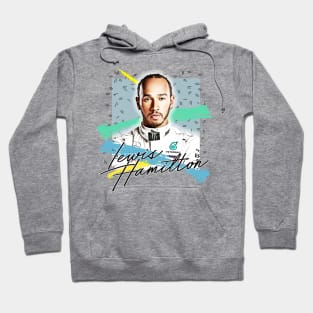 Lewis Hamilton // Retro Style Fan Art Design Hoodie